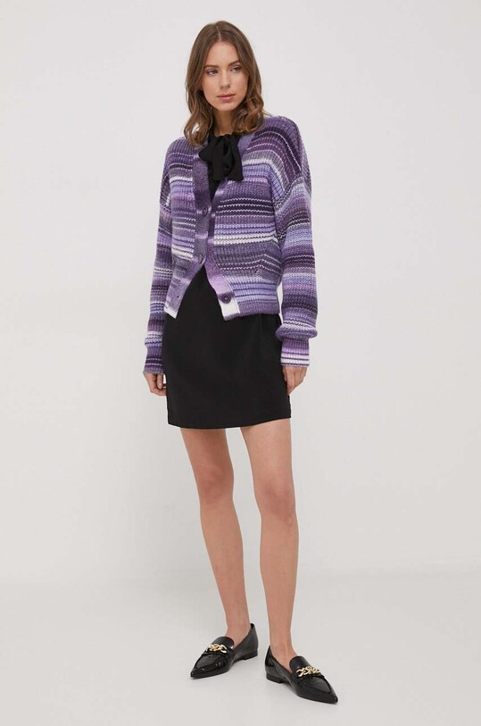 United Colors of Benetton sukienka 4LUVDV071.100 czarny AW23
