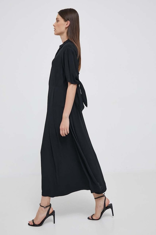 United Colors of Benetton sukienka 43A0DV064.100 czarny AW23