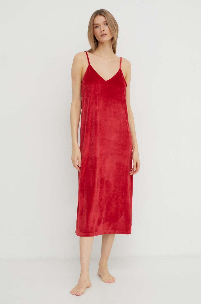 United Colors of Benetton sukienka lounge 36C33C014.0V3 czerwony AW23
