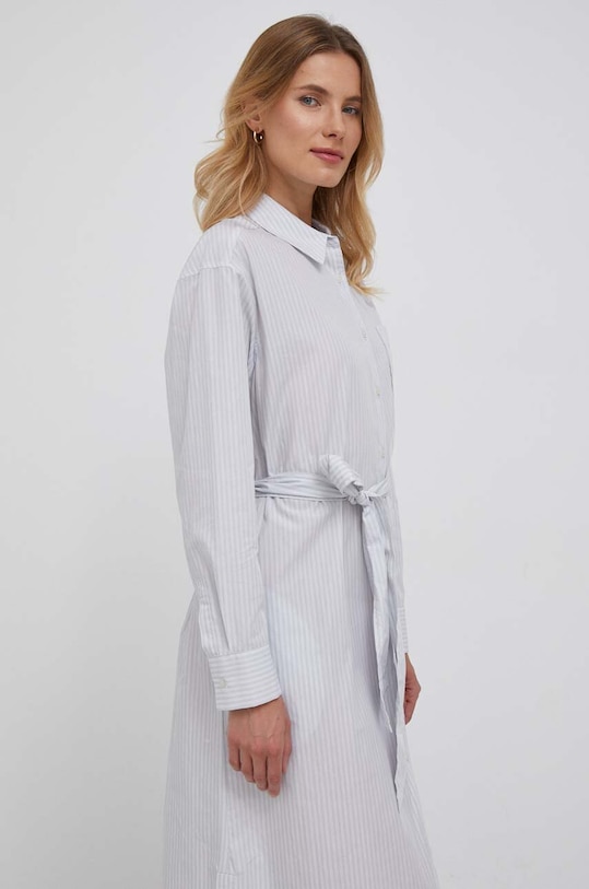 United Colors of Benetton sukienka bawełniana 43EVDV052.901 szary AW23