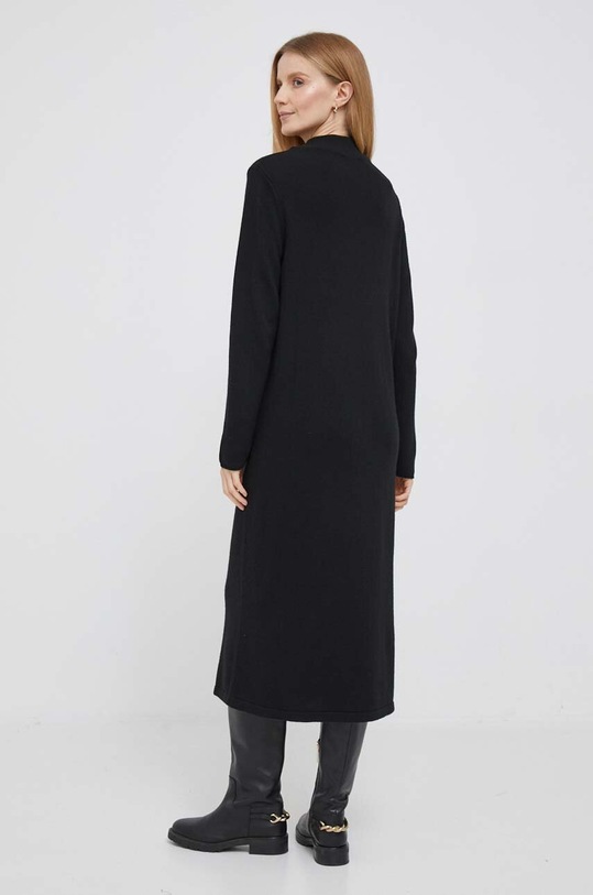 United Colors of Benetton rochie din amestec de lana 1235DV015.700 negru AW23