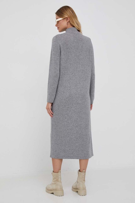 Odzież United Colors of Benetton sukienka z domieszką wełny 1235DV015.82P szary