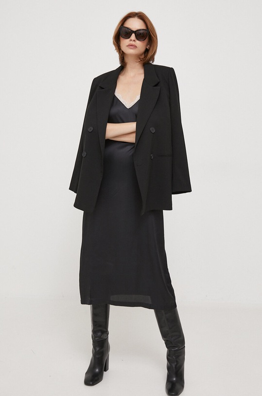 United Colors of Benetton sukienka 4KO13C002.100 czarny AW23