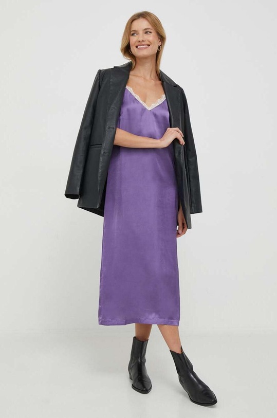 Ночная рубашка United Colors of Benetton ткань фиолетовой 4KO13C002.0V7