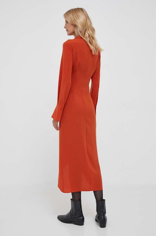 Îmbrăcăminte Sisley rochie 4LTHLV049.1H3 portocaliu