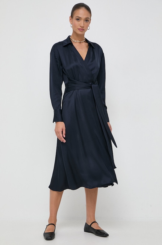 Φόρεμα BOSS 50503204 σκούρο μπλε AW23