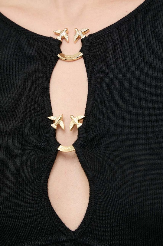 Pinko sukienka wełniana 101845.A15S czarny