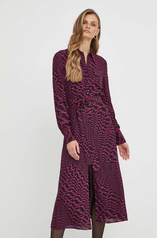 Šaty Pinko viskóza ružová 100909.A19Q