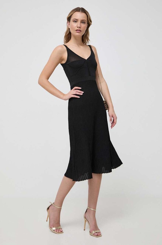 Μάλλινο φόρεμα Pinko 102105.A19X μαύρο AW23