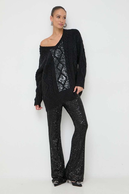 Pinko sukienka wełniana 102116.A1A6 czarny AW23