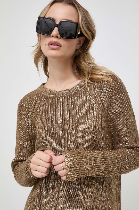 Φόρεμα από μείγμα μαλλιού Pinko 102128.A1A3 χρυσαφί