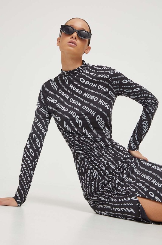 HUGO sukienka 50498598 czarny AW23