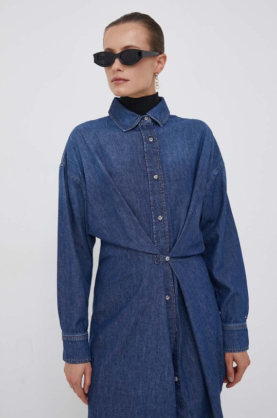 Tommy Hilfiger sukienka jeansowa granatowy WW0WW39648