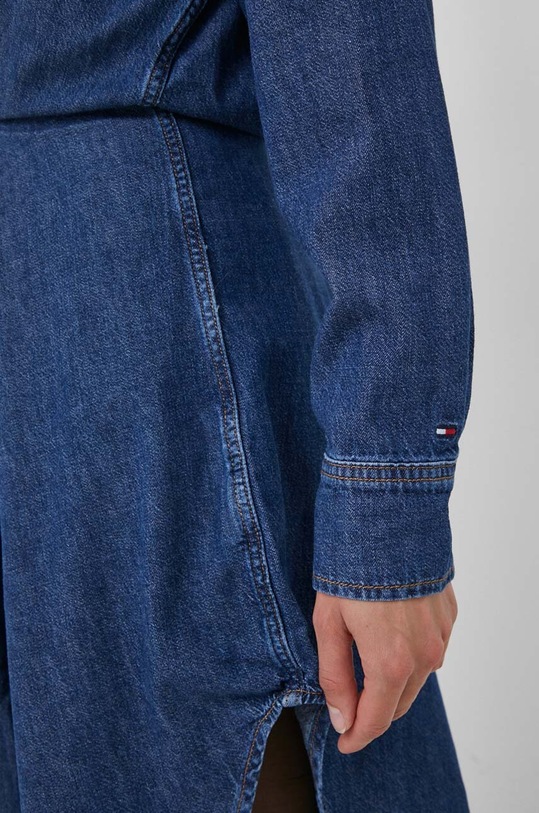 Tommy Hilfiger sukienka jeansowa WW0WW39648 granatowy