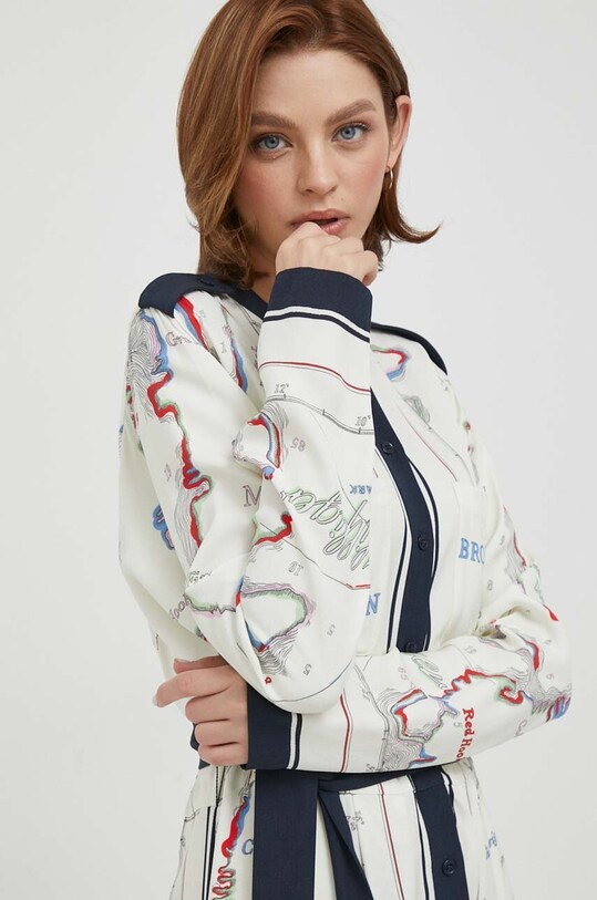Φόρεμα Tommy Hilfiger WW0WW40250 μπεζ