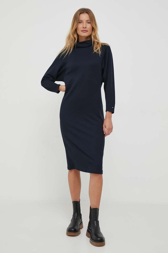 Φόρεμα Tommy Hilfiger WW0WW40290 σκούρο μπλε AW23