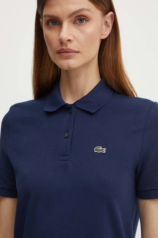 Lacoste rochie din bumbac bleumarin EF7767