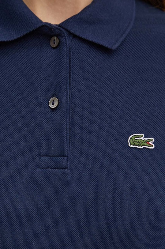 Bavlněné šaty Lacoste EF7767 námořnická modř