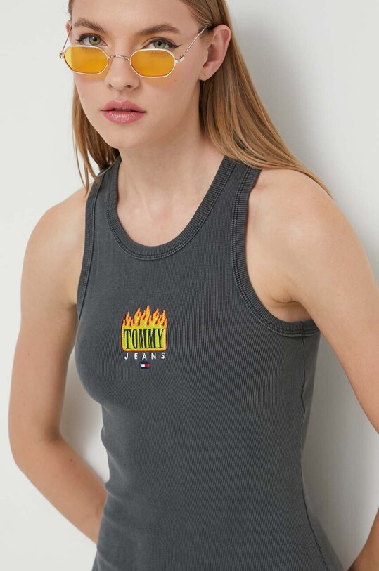 Haljina Tommy Jeans DW0DW16925 siva