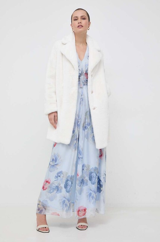 Hodvábne šaty Blugirl Blumarine RF3174.T3079 modrá AW23