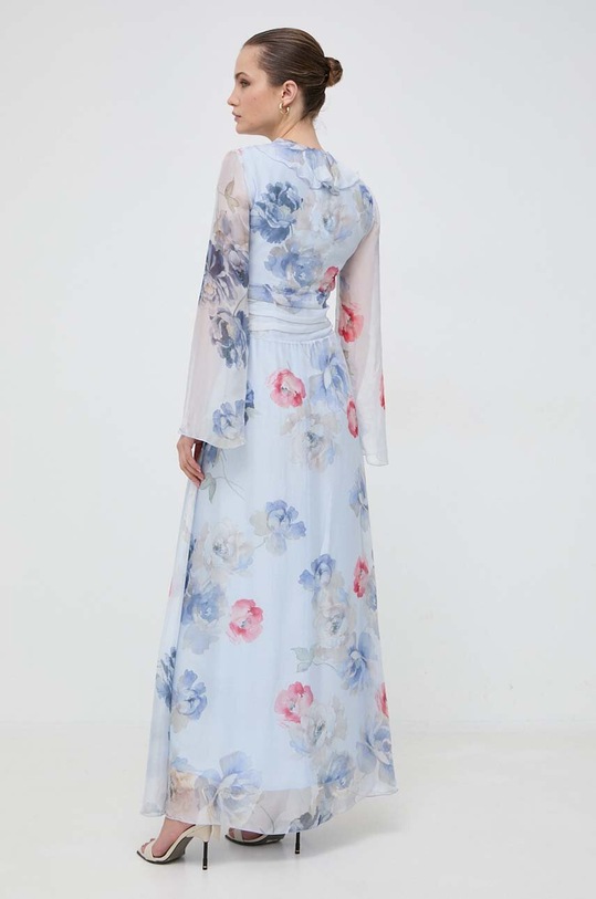 Odzież Blugirl Blumarine sukienka jedwabna RF3174.T3079 niebieski