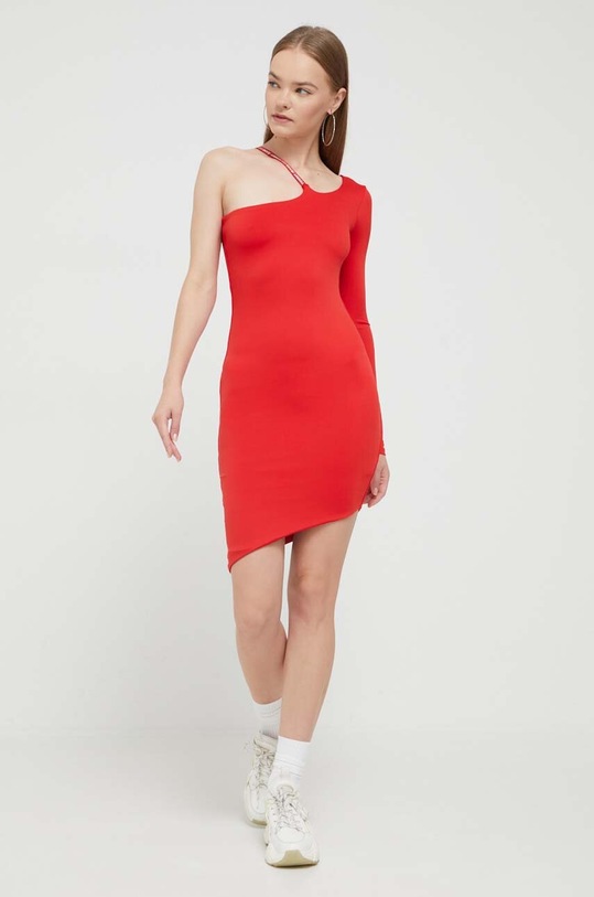 Tommy Jeans sukienka DW0DW16460 czerwony AW23