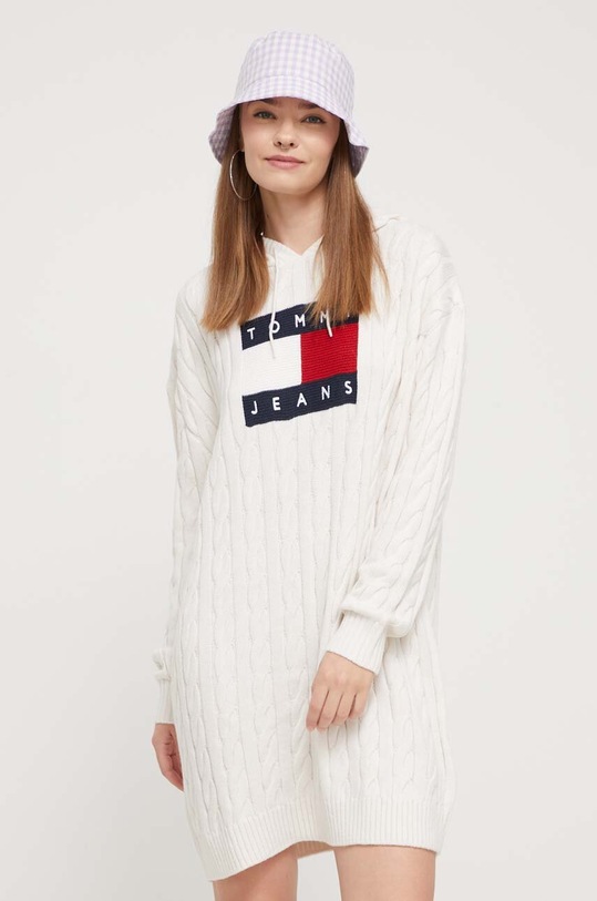Φόρεμα Tommy Jeans casual μπεζ DW0DW16486