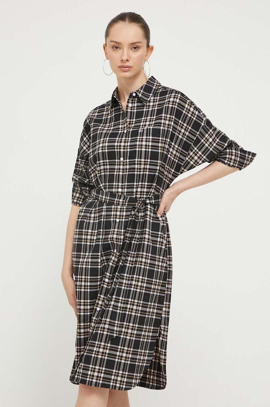 Tommy Jeans sukienka DW0DW16850 czarny AW23