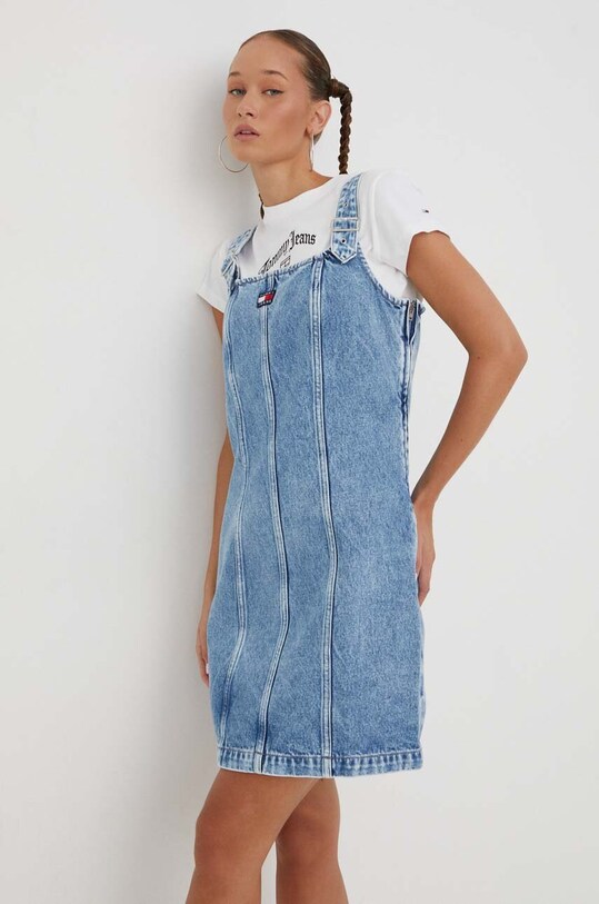 Tommy Jeans vestito di jeans DW0DW17118 blu AW23