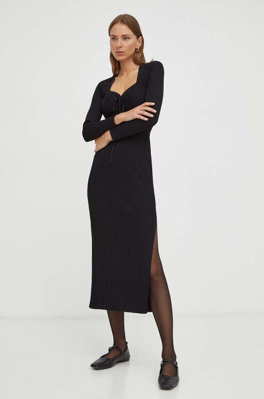 BA&SH rochie 1H23EDOR negru AW23
