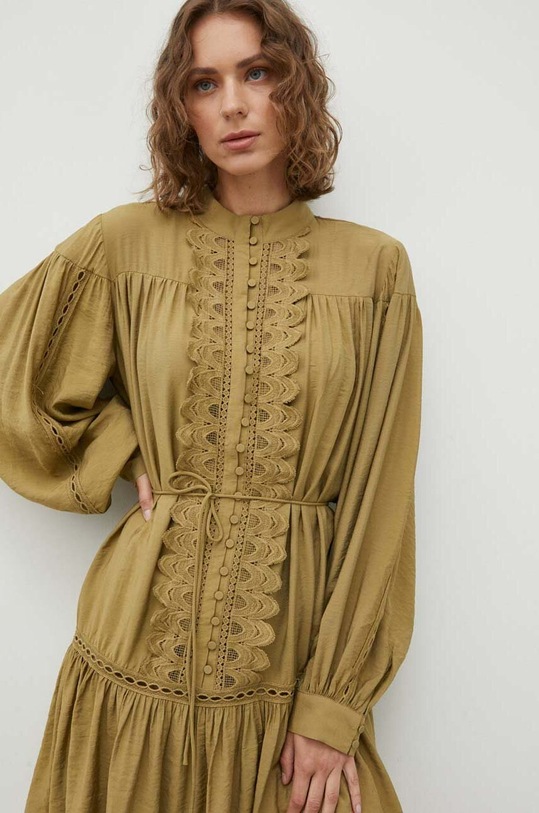 Šaty Bruuns Bazaar Rasebay mini zelená BBW3388