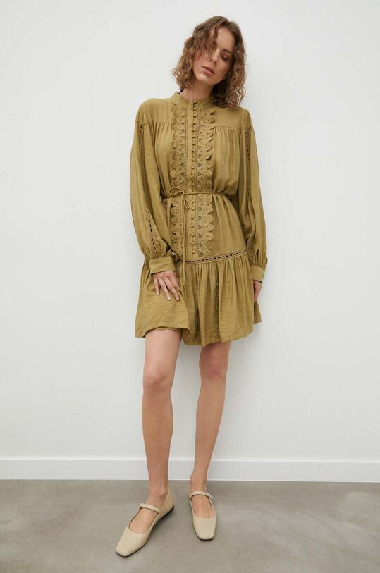 Šaty Bruuns Bazaar Rasebay BBW3388 zelená AW23