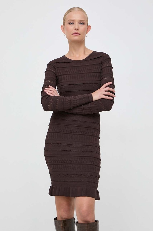 Šaty Marciano Guess pletenina hnedá 3BGK0I.5736Z