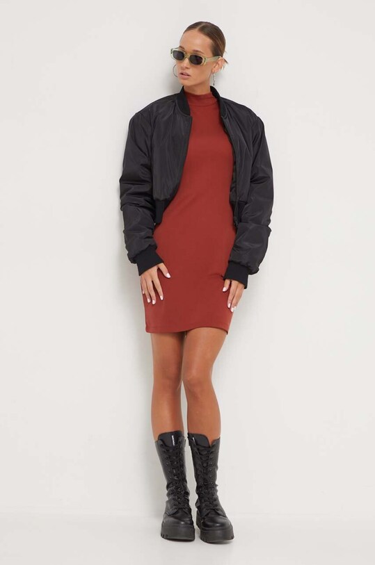 Superdry sukienka W8011536A.K6G brązowy AW23