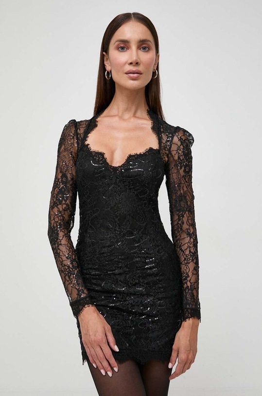 Bardot ruha hosszú fekete 58887DB.BLACK