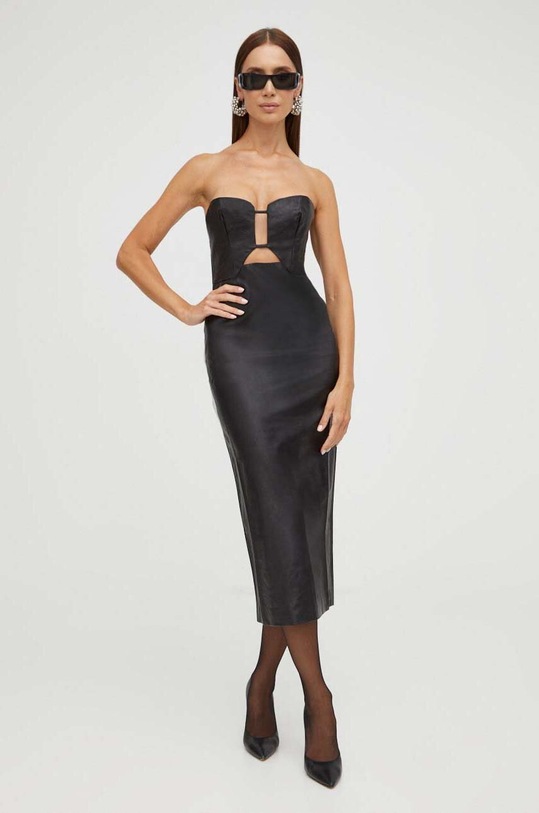 Bardot sukienka koktajl czarny 58805DB.BLACK