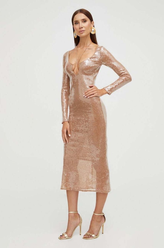 Šaty Bardot 58859DB.NUDE béžová AW23