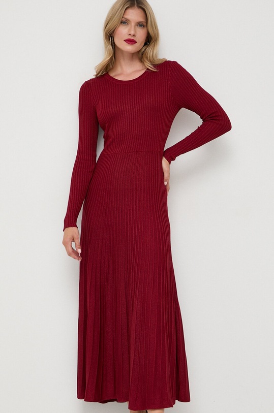 Bardot sukienka 58878DB.BURGUNDY bordowy