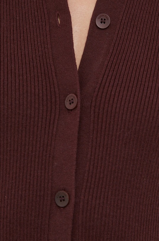 Calvin Klein sukienka z domieszką wełny K20K206021 bordowy