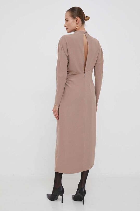 Calvin Klein sukienka K20K206130 beżowy AW23