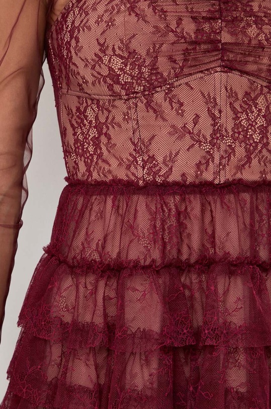 Twinset sukienka 232TT2071 bordowy