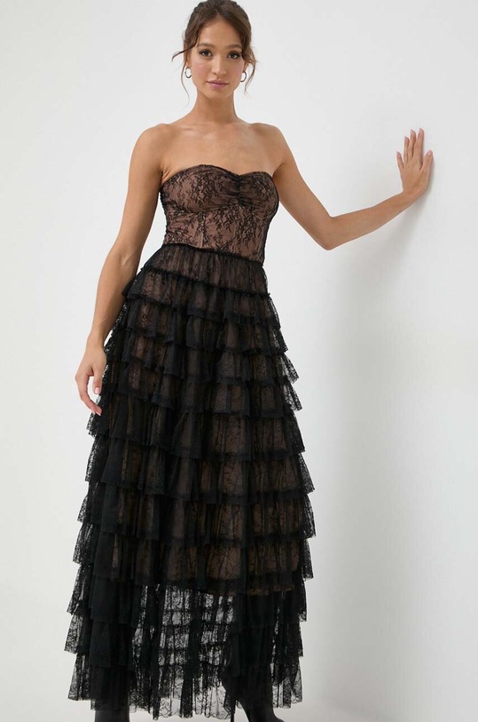 Odzież Twinset sukienka 232TT2070 czarny