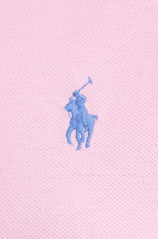 Βαμβακερό φόρεμα Polo Ralph Lauren 211799490 ροζ