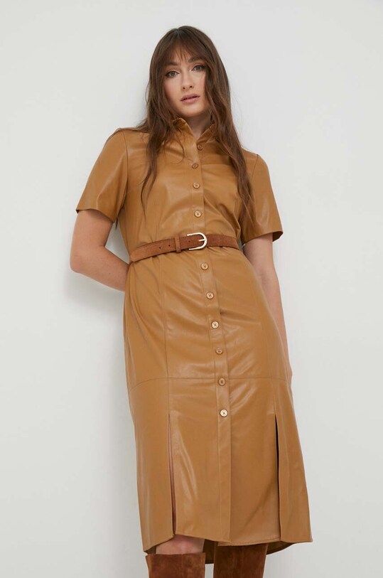 Ρούχα Φόρεμα DKNY DD3D4101 καφέ