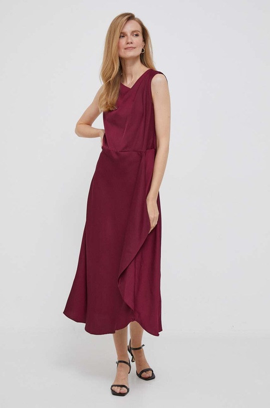 Dkny sukienka DD3G2044 bordowy AW23