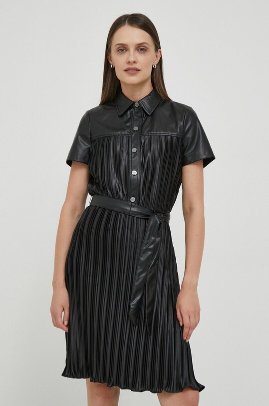 Dkny sukienka z elastanem czarny DD3G4351