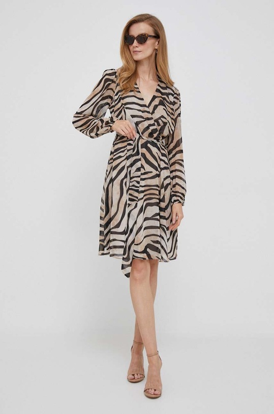 Dkny sukienka casual brązowy DD3G6447
