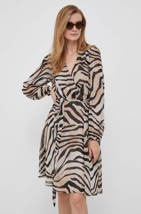 Dkny sukienka DD3G6447 brązowy AW23