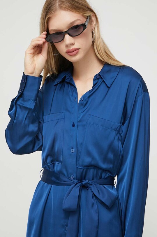 Abercrombie & Fitch sukienka niebieski KI159.3378.215