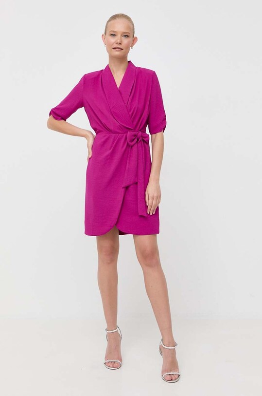 Φόρεμα Morgan RCLIP.F.HIBISCUS ροζ AW23